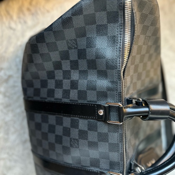 LOUIS VUITTON Damier Graphite Keepall Bandouliere 45 - Picture 11 of 14